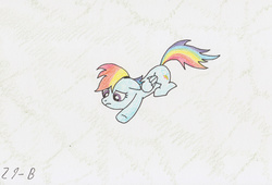 Size: 1194x813 | Tagged: safe, artist:nightfly19, rainbow dash, g4, female, solo, traditional art