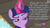 Size: 854x475 | Tagged: safe, edit, edited screencap, gameloft, screencap, twilight sparkle, alicorn, pony, g4, app, bust, dictator, dictatorship, economics, female, frown, glowing horn, horn, hub logo, hyperinflation, insane pony thread, mare, skeptical, solo, tropico, twilight sparkle (alicorn)