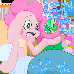 Size: 400x400 | Tagged: safe, artist:lincolm, pinkie pie, g4, animated, female, frame by frame, pinkie-replies, solo