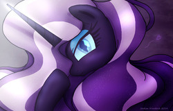 Size: 1249x800 | Tagged: safe, artist:joakaha, nightmare rarity, pony, unicorn, g4, cute, female, heart, mare, solo