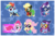 Size: 2898x1924 | Tagged: safe, artist:stepandy, applejack, fili-second, fluttershy, mistress marevelous, pinkie pie, radiance, rainbow dash, rarity, saddle rager, twilight sparkle, zapp, alicorn, pony, g4, power ponies (episode), chibi, clothes, costume, cute, female, mane six, mare, mask, masked matter-horn costume, power ponies, twilight sparkle (alicorn), watermark