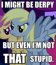 Size: 536x622 | Tagged: safe, derpy hooves, dizzy twister, orange swirl, pinkie pie, pegasus, pony, g4, angry, female, house of mouse, image macro, mare, meme, reaction image