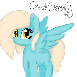 Size: 512x512 | Tagged: safe, artist:trippiehippie, oc, oc only, oc:cloud serenity, legends of equestria, solo