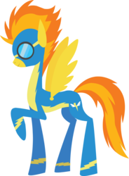 Size: 1252x1699 | Tagged: safe, artist:twitchytail, spitfire, g4, female, simple background, solo, transparent background, vector, wonderbolts