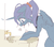 Size: 1280x1127 | Tagged: safe, artist:toki, princess luna, g4, crying, drool, female, ponytail, sick, sink, solo