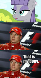 Size: 512x960 | Tagged: safe, maud pie, g4, maud pie (episode), ferrari, formula 1, kimi raikkonen, meme, that's my pony, that's my x