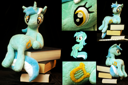 Size: 3636x2409 | Tagged: artist needed, safe, artist:whiteheather, lyra heartstrings, g4, high res, irl, photo, plushie