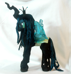 Size: 1470x1540 | Tagged: safe, artist:whiteheather, queen chrysalis, g4, irl, photo, plushie