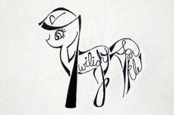 Size: 781x520 | Tagged: safe, artist:whiteheather, twilight sparkle, g4, female, monochrome, solo