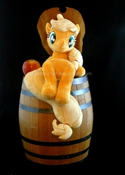 Size: 928x1304 | Tagged: safe, artist:whiteheather, applejack, g4, irl, photo, plushie