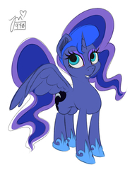 Size: 2100x2700 | Tagged: safe, artist:php7, princess luna, alicorn, pony, g4, female, high res, solo