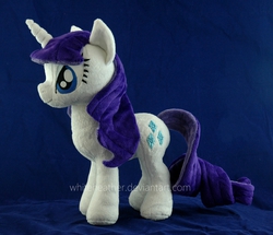 Size: 1866x1605 | Tagged: safe, artist:whiteheather, rarity, g4, irl, photo, plushie