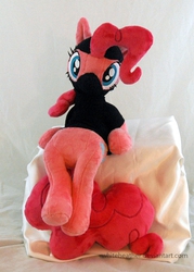 Size: 849x1185 | Tagged: safe, artist:whiteheather, pinkie pie, g4, irl, photo, plushie