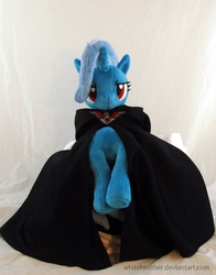 Size: 1104x1407 | Tagged: safe, artist:whiteheather, trixie, g4, irl, photo, plushie