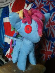 Size: 480x640 | Tagged: safe, artist:cannibalcupcakes, rainbow dash, g4, irl, photo, plushie