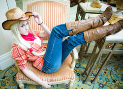 Size: 900x652 | Tagged: safe, artist:burloire, applejack, human, g4, cosplay, irl, irl human, photo, solo