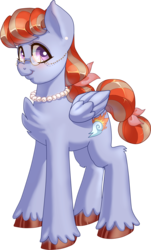 Size: 1573x2604 | Tagged: safe, artist:pyoo-kee-pony, oc, oc only, pegasus, pony, chest fluff, dark skyes, glasses, mrs. skyblaze, simple background, solo, transparent background, unshorn fetlocks
