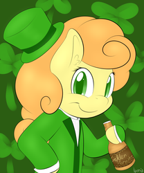 Size: 1000x1200 | Tagged: safe, artist:lamia, carrot top, golden harvest, g4, female, saint patrick's day, solo