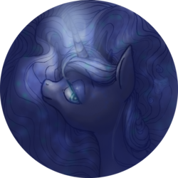 Size: 1628x1628 | Tagged: safe, artist:wolfiedrawie, princess luna, pony, g4, bust, female, solo