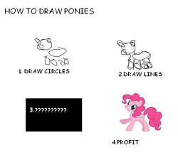 Size: 499x435 | Tagged: safe, pinkie pie, pony, g4, drawing tutorial, seems legit