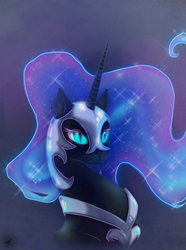 Size: 1525x2048 | Tagged: safe, artist:livandriya, nightmare moon, g4, female, portrait, solo