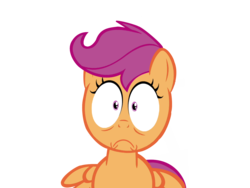 Size: 1600x1200 | Tagged: safe, artist:kuren247, scootaloo, g4, faic, female, simple background, solo, transparent background, vector, wide eyes