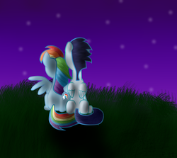 Size: 1024x914 | Tagged: safe, artist:rulette, rainbow dash, soarin', g4, female, male, romantic, ship:soarindash, shipping, straight