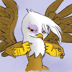 Size: 1024x1024 | Tagged: safe, artist:drakmire, gilda, griffon, g4, female, solo