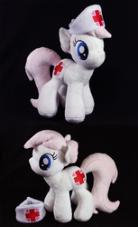 Size: 940x1536 | Tagged: safe, artist:shilot, nurse redheart, g4, irl, photo, plushie, solo