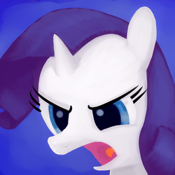 Size: 1024x1024 | Tagged: safe, artist:drakmire, rarity, g4, female, filly, filly rarity, solo, younger