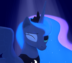 Size: 1600x1400 | Tagged: safe, artist:drakmire, princess luna, g4, female, solo, wink