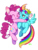 Size: 1500x2000 | Tagged: safe, artist:dannie, pinkie pie, rainbow dash, g4, crushing, eyes closed, female, hape, hug, lesbian, open mouth, pain, pixiv, rubbing, ship:pinkiedash, shipping, smiling, spread wings, suffocating, wide eyes