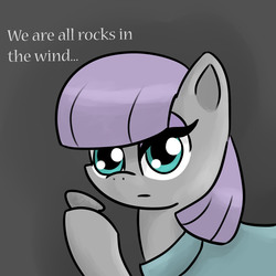 Size: 2000x2000 | Tagged: safe, artist:blueyedred, boulder (g4), maud pie, earth pony, pony, g4, maud pie (episode), my little pony: friendship is magic, female, high res, solo