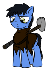 Size: 1856x2532 | Tagged: safe, artist:jetwave, oc, oc only, oc:gardener, pony, fallout equestria, fallout equestria: gardener, clothes, monk, robe, sledgehammer, solo