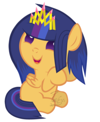 Size: 400x485 | Tagged: safe, artist:traveleraoi, oc, oc only, oc:nova star sparkle, pegasus, pony, baby, baby pony, base used, foal, new crown, offspring, parent:flash sentry, parent:twilight sparkle, parents:flashlight, simple background, solo, transparent background, vector