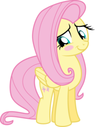 Size: 5000x6675 | Tagged: dead source, safe, artist:missbeigepony, fluttershy, pegasus, pony, g4, absurd resolution, blushing, cute, female, shyabetes, simple background, solo, transparent background, vector