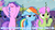 Size: 800x450 | Tagged: safe, edit, edited screencap, screencap, amethyst star, derpy hooves, dizzy twister, merry may, orange swirl, rainbow dash, rainbowshine, sparkler, sunshower raindrops, twinkleshine, pegasus, pony, g4, blue text, female, grumpy, grumpy cat, image macro, mare, meme, text