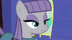 Size: 600x338 | Tagged: safe, screencap, maud pie, g4, maud pie (episode), animated, female, lidded eyes, smiling, solo, when she smiles