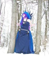 Size: 1024x1365 | Tagged: safe, artist:fallendarkfire, princess luna, human, g4, cosplay, irl, irl human, photo, solo