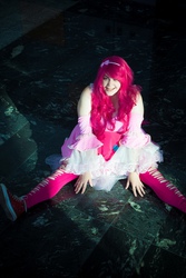 Size: 834x1250 | Tagged: safe, artist:valdrein, pinkie pie, human, g4, cosplay, irl, irl human, photo, solo