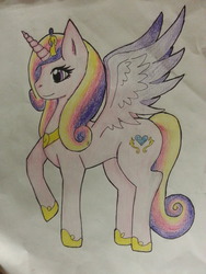 Size: 2448x3264 | Tagged: safe, artist:itamichiro, princess cadance, g4, female, high res, solo, traditional art