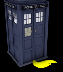 Size: 658x745 | Tagged: safe, artist:sparkyfox, doctor whooves, time turner, g4, 3d, cg, doctor who, tardis