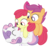 Size: 860x800 | Tagged: safe, artist:dm29, apple bloom, scootaloo, sweetie belle, earth pony, pegasus, pony, unicorn, g4, adorabloom, belly tickling, bow, cute, cutealoo, cutie mark crusaders, diasweetes, eyes closed, female, grin, hnnng, julian yeo is trying to murder us, laughing, looking down, on back, open mouth, pony pile, simple background, smiling, tickling, transparent background, trio, trio female, vector