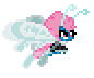 Size: 86x72 | Tagged: safe, artist:botchan-mlp, seabreeze, breezie, g4, it ain't easy being breezies, animated, cute, desktop ponies, diabreezies, floating, flying, male, simple background, solo, sprite, transparent background