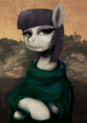 Size: 600x851 | Tagged: safe, artist:girlieginger, maud pie, g4, maud pie (episode), female, fine art parody, mona lisa, parody, solo