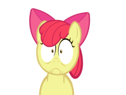 Size: 1600x1200 | Tagged: safe, artist:kuren247, apple bloom, g4, faic, female, simple background, solo, transparent background, vector, wide eyes