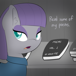 Size: 1000x1000 | Tagged: safe, artist:lamia, maud pie, g4, maud pie (episode), my little pony: friendship is magic, female, poetry, solo