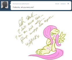 Size: 640x536 | Tagged: safe, artist:askumfluttershy, fluttershy, ask fluttershy, g4, ask, female, solo, tumblr