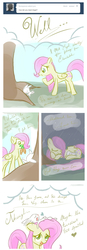 Size: 735x2123 | Tagged: safe, artist:askumfluttershy, angel bunny, fluttershy, ask fluttershy, g4, ask, carrot, comic, filly, mouth hold, rain, sleeping, tumblr