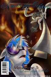 Size: 1280x1920 | Tagged: source needed, useless source url, safe, artist:tzelly-el, dj pon-3, octavia melody, vinyl scratch, earth pony, pony, unicorn, g4, comic, cover, crossover, cyclops (marvel), doctor octavia, doctor octopus, duo, male, sonata du octave, spider-man, vyclops, x-men